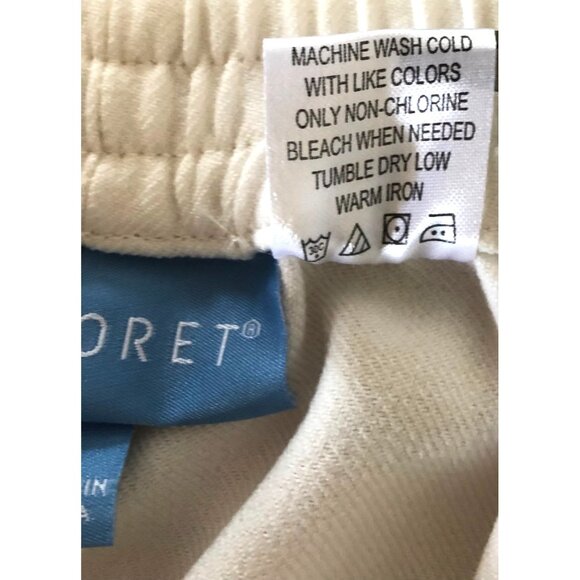 Koret Women’s Size 8 Ivory Pull On Elastic Waist Pants Pockets - Picture 6 of 6